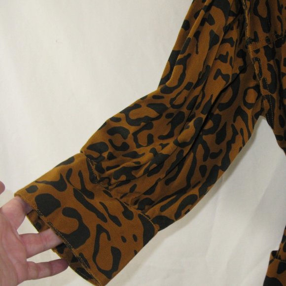 Future Collective Animal Print Dress - 100% cotton jean material - Size 10 - NWT - Picture 2 of 4